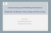 Characterizing and Modeling Mechanical Properties of Biomass Harvesting and Processing