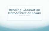 Reading Graduation Demonstration Exam