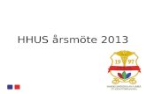 HHUS årsmöte  2013