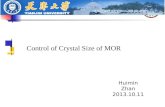 Control of Crystal Size of MOR