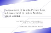 Concealment of Whole-Picture Loss in Hierarchical B-Picture Scalable Video Coding