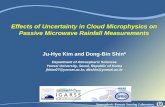 Effects of Uncertainty in Cloud Microphysics on Passive Microwave Rainfall Measurements