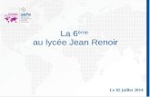 La 6 ème au lycée Jean Renoir