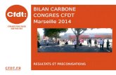 BILAN CARBONE  CONGRES CFDT  Marseille 2014