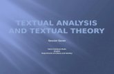Textual Analysis  and  Textual Theory