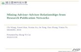 Mining Advisor-Advisee Relationships from  Research Publication  Networks