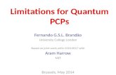 Fernando  G.S.L.  Brand ão University College London Based on joint work arXiv:1310.0017 with
