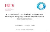 Anne-Marie Geourjon, FERDI ICTD/CIFD, Lomé, décembre2013