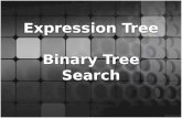 Expression  Tree Binary Tree Search