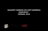 Klimatet, energin och det moderna samhället   distans, 2012