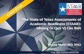 The State of Texas Assessments of Academic Readiness (STAAR): Những Gì Quý Vị Cần Biết