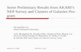 Some Preliminary Results from AKARI’s NEP Survey and Clusters of Galaxies Program