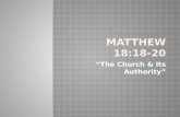Matthew 18:18-20