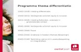 Programma thema differentiatie