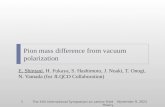 Pion mass difference from vacuum polarization