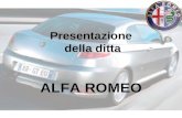 Presentazione  della ditta ALFA ROMEO