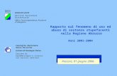 Rapporto sul fenomeno di uso ed abuso di sostanze stupefacenti  nella Regione Abruzzo Anni 2001-2004
