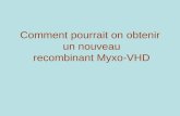 Comment pourrait on obtenir  un nouveau recombinant Myxo-VHD