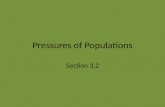 Pressures of Populations