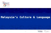 Malaysia’s Culture & Language