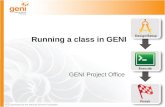 Running a class in GENI