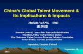 Huiyao  WANG     PhD 王辉耀 Director General, Center  for China and Globalization President, China Global Talents Society