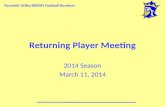 Returning Player Meeting