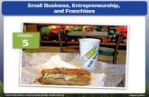 Small Business, Entrepreneurship,  and Franchises