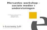 Mercantec  workshop – sociale medier i undervisningen