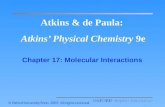 Atkins & de Paula:  Atkins’ Physical Chemistry  9e