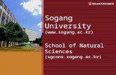 Sogang University () School  of Natural Sciences (sgcons.sogang.ac.kr)
