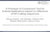 A Prototype of Comparison Tool for Android Applications Based on Difference of API Calling Sequences