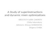 A  Study of superinstructions and dynamic mixin optimizations