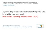 Japan’s Experience with Supporting NAMAs in a MRV manner and  the Joint Crediting Mechanism (JCM)