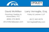 David McMillan Pershing Yoakley & Associates, P.C. (800) 270-9629 dmcmillan@pyapc.com