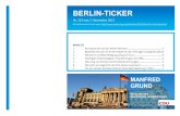 „Berlin-Ticker“ Nr. 153 vom 7. November 2013