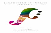 Fleadh Cheoil NA hEireann Programme