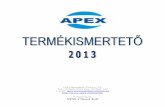 APEX termékismertető 2013