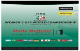 Bulletin no 1 womens u23 world championship , mexico 2013