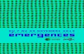 Programme Emergences 2013