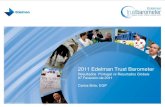 Edelman Trust Barometer 2011 - Comparativo