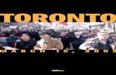 Toronto, March 15, 2003 - Tony Sutton