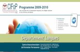 Programme langues 2009 2010