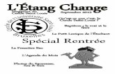 L'Étang Change : édition spéciale rentrée 2013