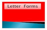 letter forms