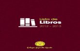 Lista de Libros 2012–2013