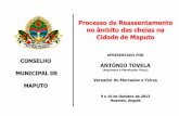Processo de reassentamento no âmbito das cheias na cidade de Maputo | António Tovela