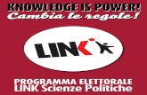 Programma elettorale Link Scienze Politiche