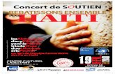Affiche concert soutien Haiti