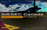 AIESEC Canada Annual Report 2012/2013 (French)
